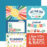Echo Park Endless Summer 6x4 Journaling Cards Patterned Paper
