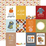 Echo Park Fall Fever 3x4 Journaling Cards Patterned Paper
