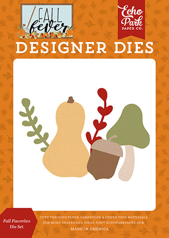 Echo Park Fall Fever Fall Favorites Designer Die Set
