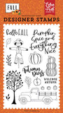 Echo Park Fall Welcome Autumn Designer Stamp Set