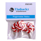 Buttons Galore Flatbackz - Peppermint Sticks