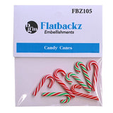 Buttons Galore Flatbackz - Candy Canes
