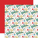 Echo Park First Day Of School Classroom Supplies Patterned Paper