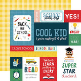Echo Park First Day Of School Multi Journaling Cards Patterned Paper