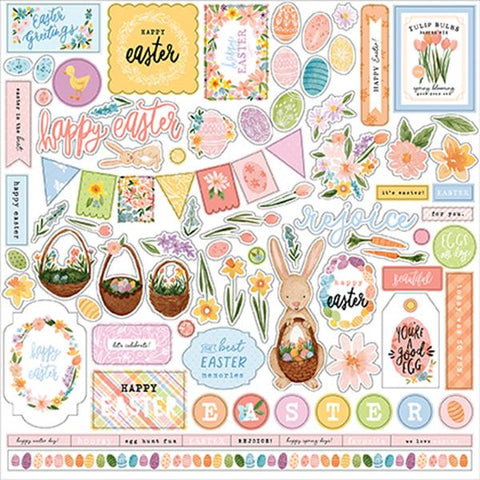 Echo Park My Favorite Easter Element Sticker Sheet