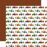Echo Park Fun On The Farm Tractor Time Patterned Paper