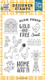 Echo Park Fun On The Farm Wild And Free Designer Stamp Set