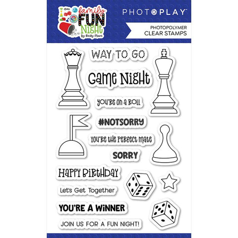 PhotoPlay Paper Family Fun Night Photopolymer Stamp Set