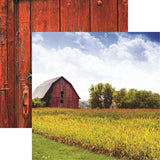 Reminisce Farm Life Red Barn Patterned Paper