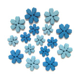 Buttons Galore Flower Power - Cornflower