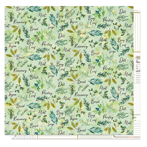 PhotoPlay Paper Fresh Picked 2 Herb Garden Patterned Paper