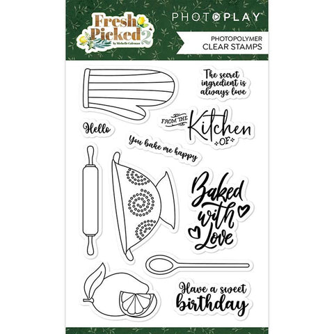 PhotoPlay Paper Fresh Picked 2 Clear Photopolymer Stamp Set