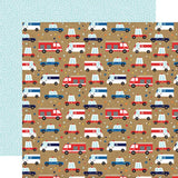 Echo Park First Responder Emergency Vehicles Patterned Paper