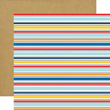 Echo Park First Responder Strong Stripes Patterned Paper