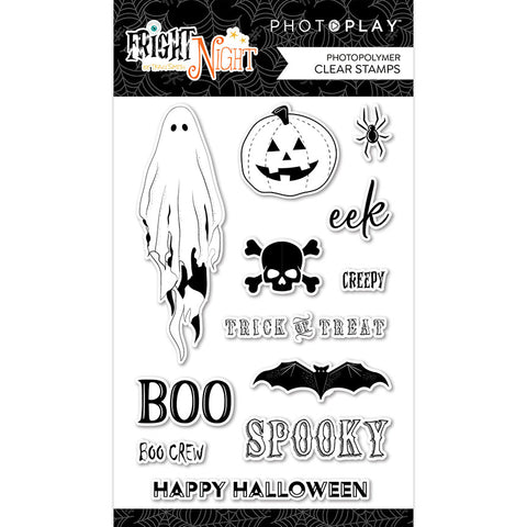 Photoplay Paper Fright Night 4"x6" Photopolymer Stamp Set