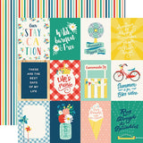 Echo Park Good Day Sunshine 3X4 Journaling Cards Patterned Paper