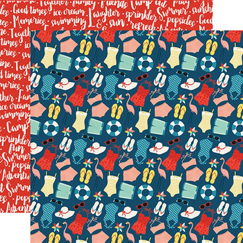 Echo Park Good Day Sunshine Summertime 12x12 Patterned Paper