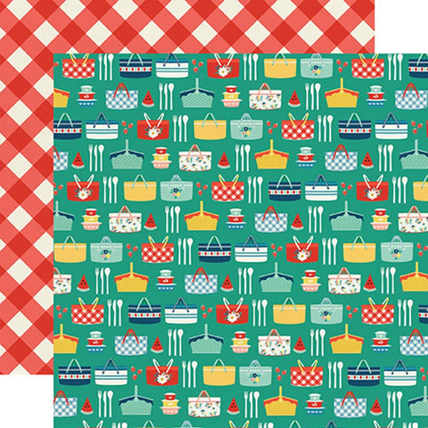 Echo Park Good Day Sunshine Summer Picnic 12x12 Patterned Paper