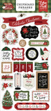 Echo Park Gnome For Christmas 6x13 Chipboard Phrase Embellishments