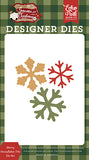 Echo Park Gnome For Christmas Merry Snowflakes Trio Designer Die Set