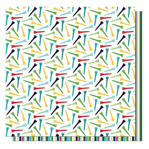 Photoplay Paper Mvp Golf Tee Time Patterned Paper