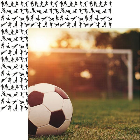 Reminisce Game Day Soccer Soccer 1 Patterned Paper