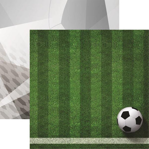 Reminisce Game Day Soccer Soccer 2 Patterned Paper