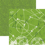 Reminisce Game Day Soccer Soccer 4 Patterned Paper