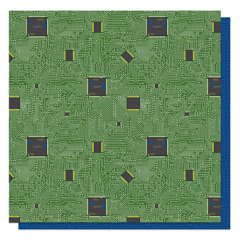 Photoplay Paper Gamer Circuit Board Patterned Paper
