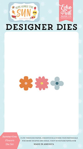 Echo Park Here Comes The Sun Summertime Flowers Designer Die Set