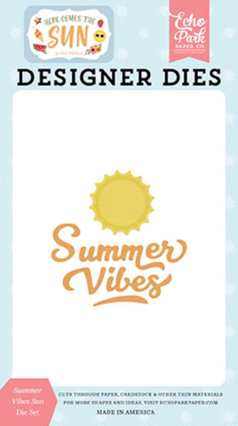 Echo Park Here Comes The Sun Summer Vibes Sun Designer Die Set