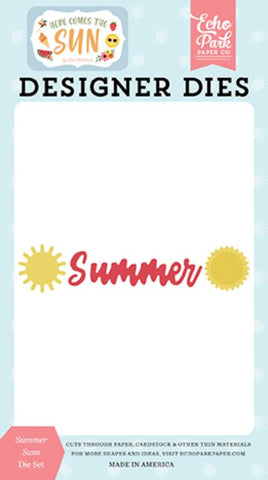Echo Park Here Comes The Sun Summer Suns Designer Die Set