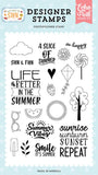 Echo Park Here Comes The Sun Sun And Fun Designer Stamp Set