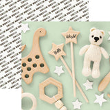 Reminisce Hello World Babys Toys Patterned Paper