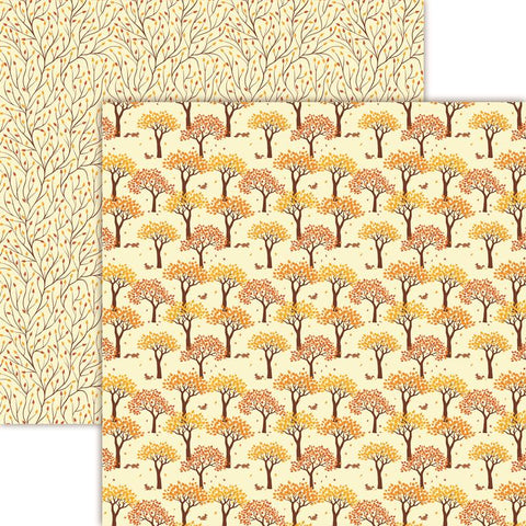 Reminisce Happy Fallidays Fall Forest Patterned Paper