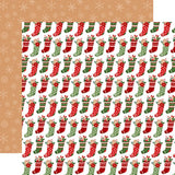 Echo Park Have A Holly Jolly Christmas Cookie Stockings Patterned Paper