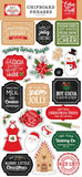 Echo Park Have A Holly Jolly Christmas 6x13 Chipboard Phrase Embellishments