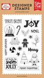 Echo Park Have A Holly Jolly Christmas Let It Snow Globe Designer Stamp Set