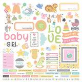 PhotoPlay Paper Hush Little Baby Girl Element Sheet
