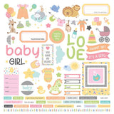 Photoplay Paper Hush Little Baby Girl Element Sheet