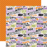 Echo Park Halloween Magic Trick or Treat Patterned Paper