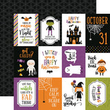Echo Park Halloween Magic 3X4 Journaling Cards Patterned Paper