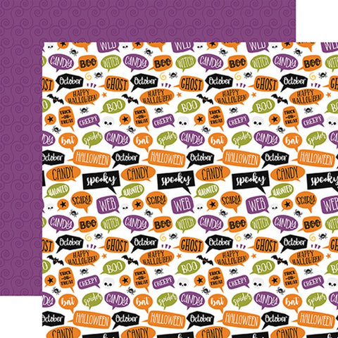 Echo Park Halloween Magic Spooky Scary Patterned Paper