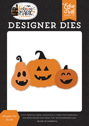 Echo Park Halloween Magic Pumpkin Trio Designer Die Set