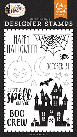 Echo Park Halloween Magic Spell On You Designer Stamp Set