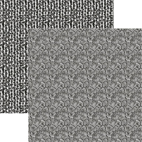 Reminisce Hand Drawn Swirls Patterned Paper