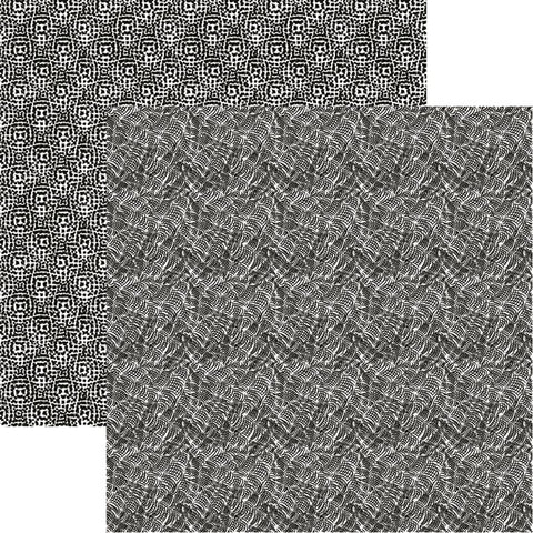 Reminisce Hand Drawn Hatches Patterned Paper