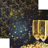 Reminisce Happy New Year A Toast Patterned Paper