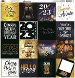 Reminisce Happy New Year 12x12 Sticker Sheet