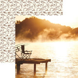 Reminisce Hooked On Fishing From the Dock Patterned Paper
